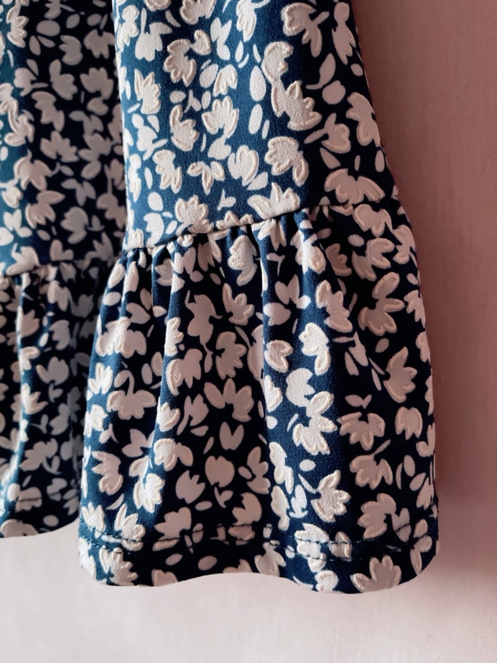 MSK Petite Blue Floral Puff Sleeve Mini Dress 🤍🌿 - Picture 5 of 8